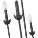 Freesia 6 Light 28 inch Matte Black Chandelier Ceiling Light